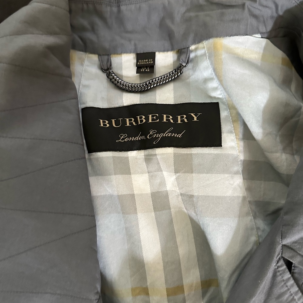 Asymmetrical Burberry Trench coat